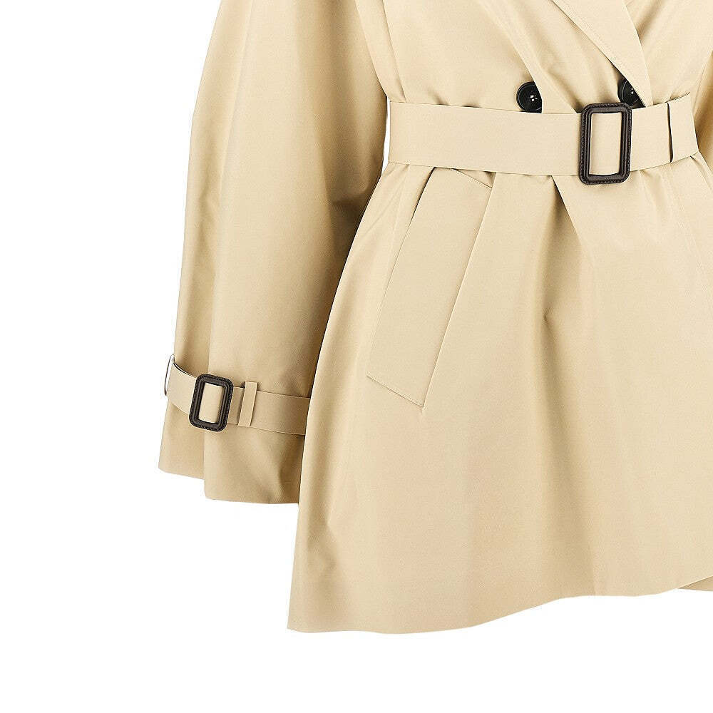 Max Mara Weekend Anti-Drop Canvas Short Trench Coat - Picture 2 of 3